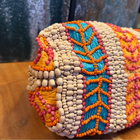 Boho Style Beaded Clutch with Chain Strap Multicolor: NWT’s - Picture 11 of 13